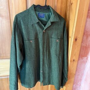 Men's Green Pendleton Wool Shirt